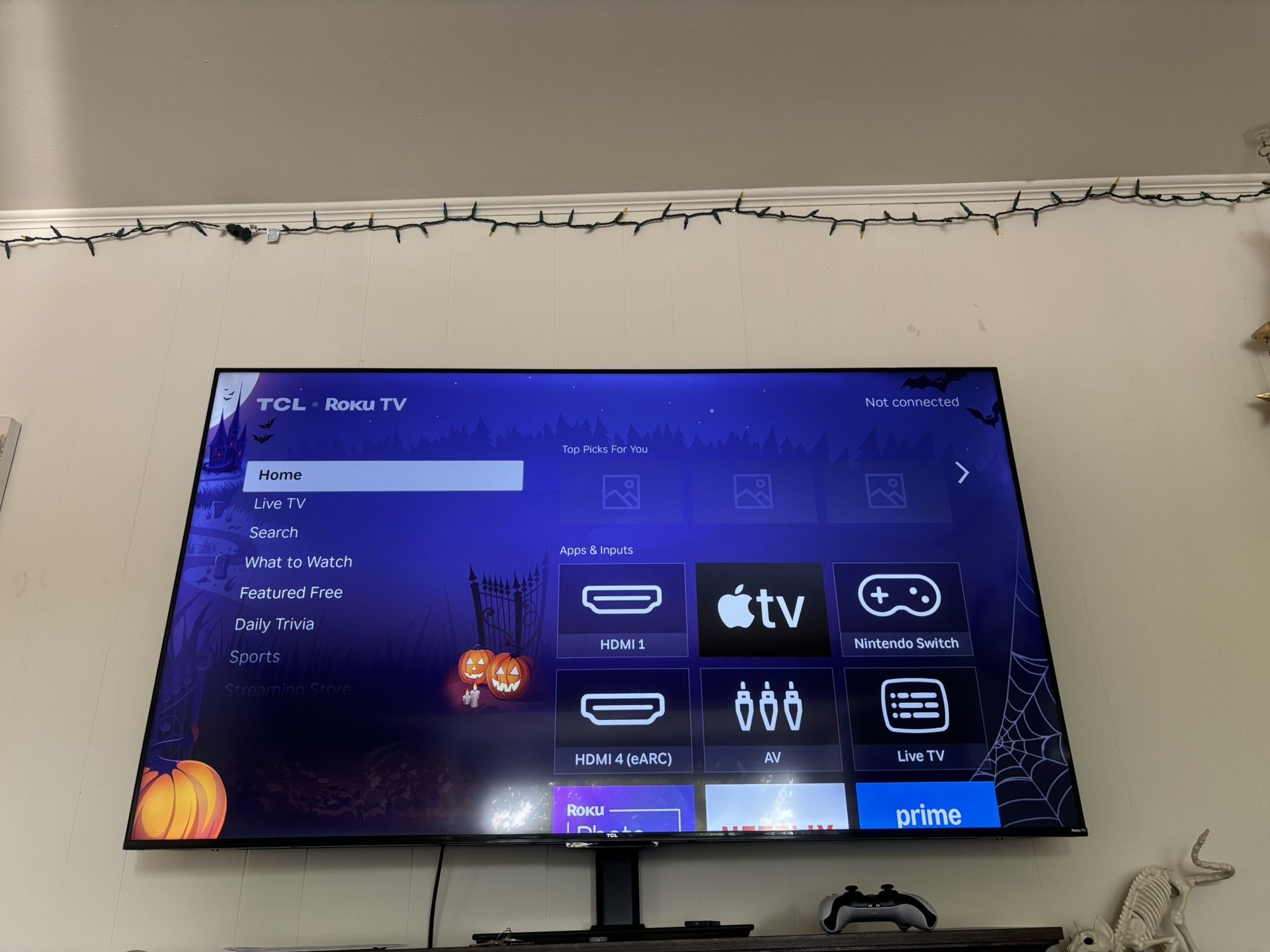 65” TCL Roku TV