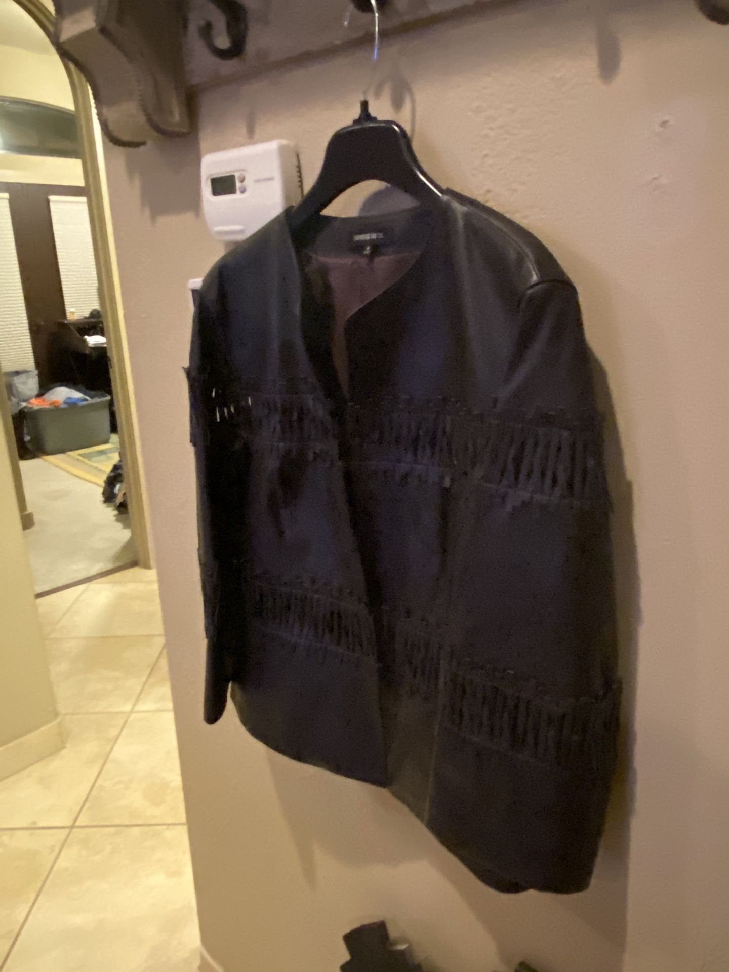 Leather designer jacket