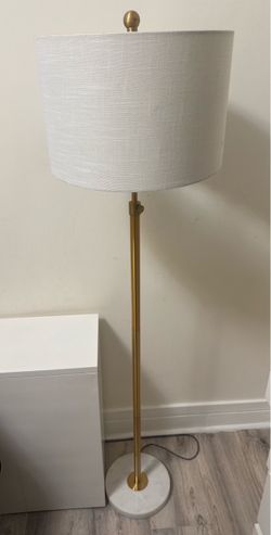 Gold Lamp with Marble Base