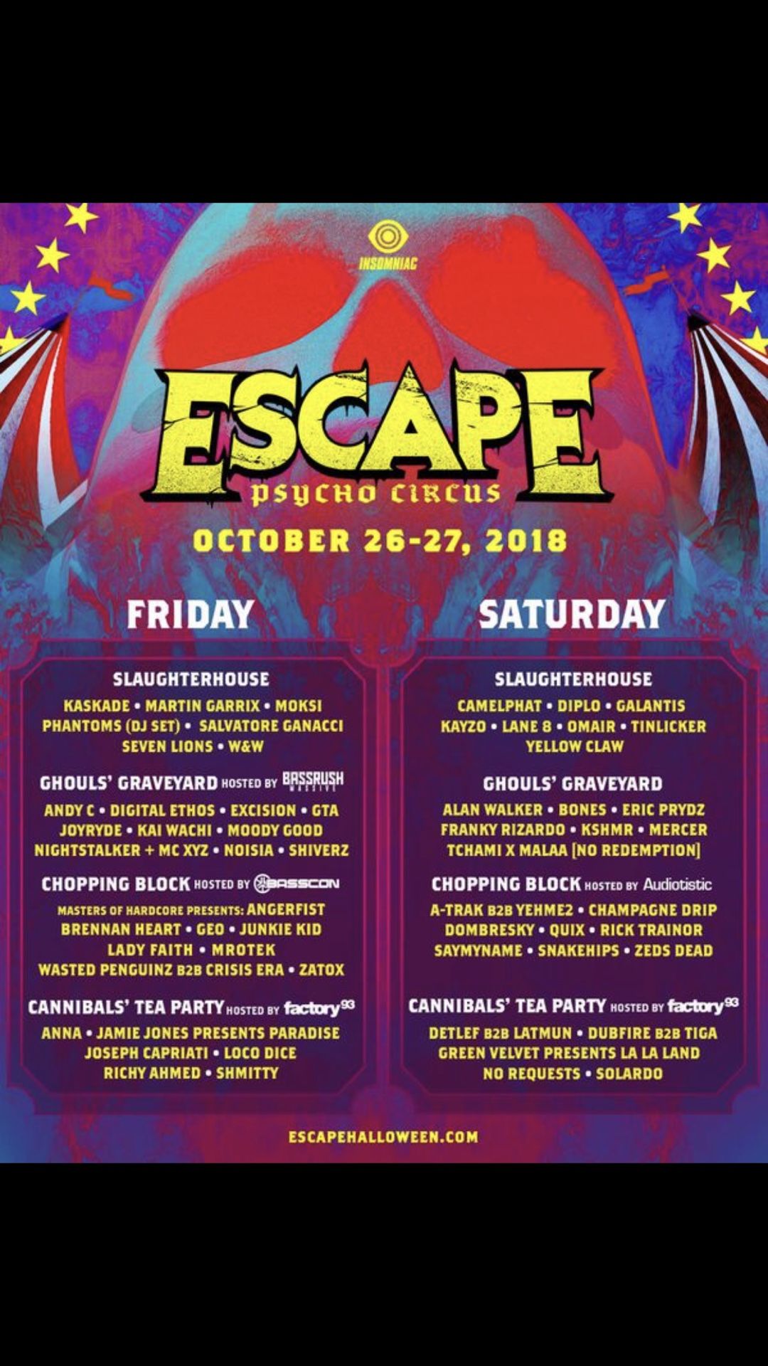 escape psycho circus