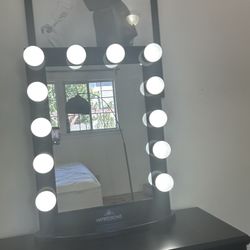 Black Vanity Mirror