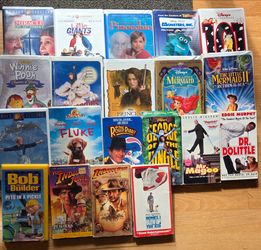 VHS tapes kids , action, comedy lot of 19