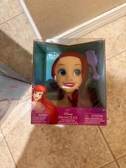 Elsa and Ariel hair style head