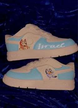 Custom Bluey Nike Air Force 1 Kids Sneakers