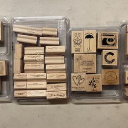 Stampin’ Up Lot of 6 Holiday & Birthday Stamp Sets 
