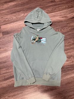 Zoro One Piece  Anime Graphic Hoodie Sage Green