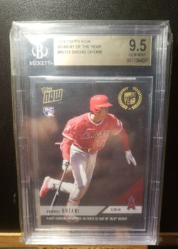 Shohei Ohtani Rookie #1/1006 9.5 Gem Mint 2018 Topps Gold Moment Of The Year Becket Gold Label Los Angeles Angels Dodgers Panini
