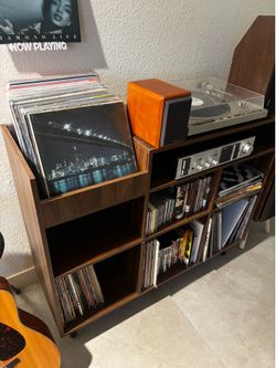 Record player Console w/ built in Outlets