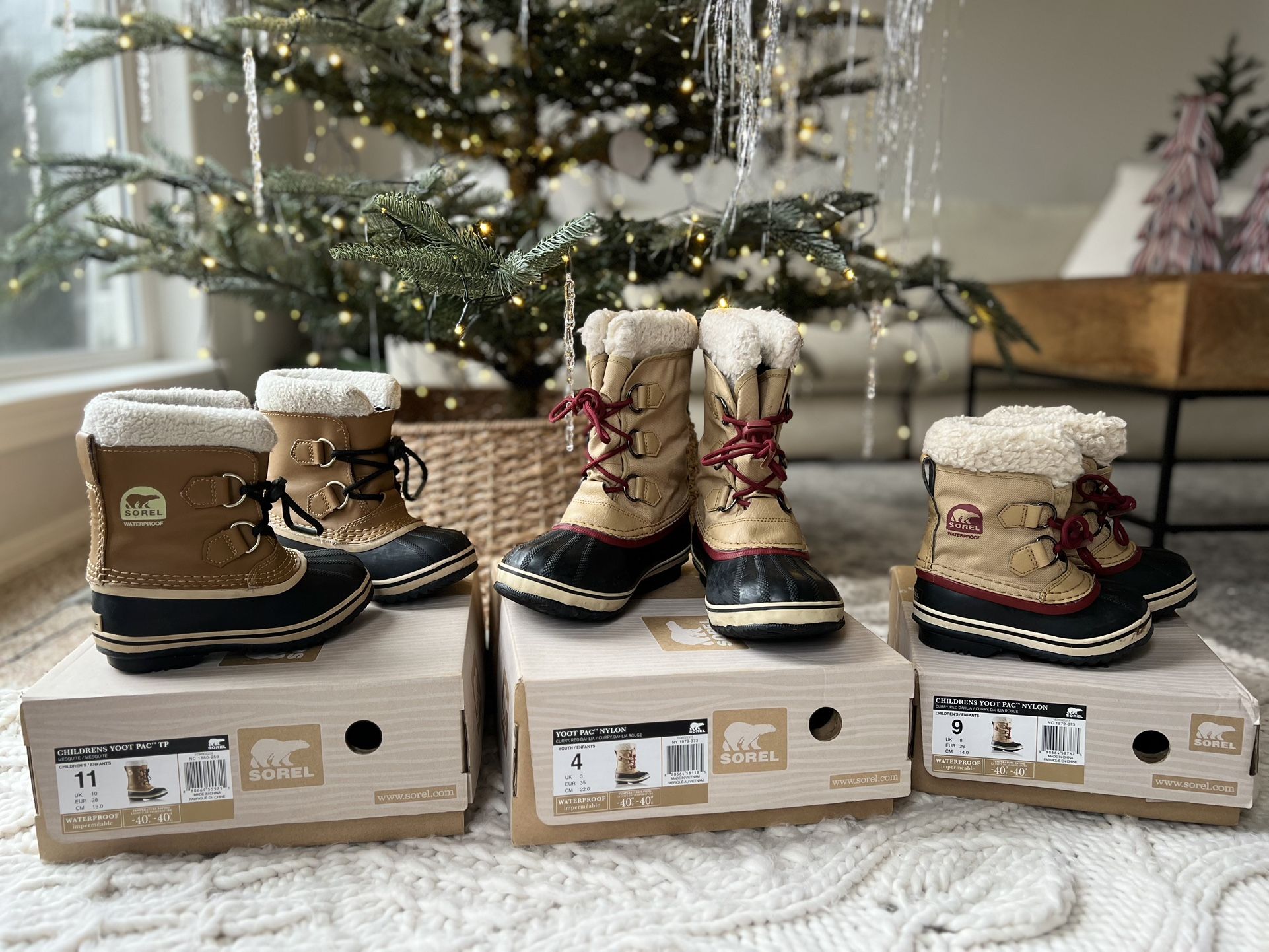SOREL WATERPROOF SNOW BOOTS. Various Sizes