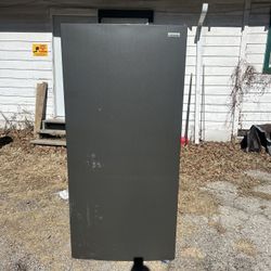 Gray Upright Freezer 21 Cubic