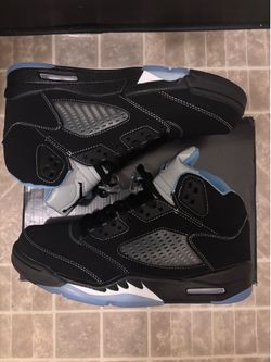 Jordan 5 Retro Black University Blue Size 10