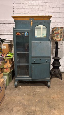 Repurpose Seekers, Secretary Desk And Storage Cabinet