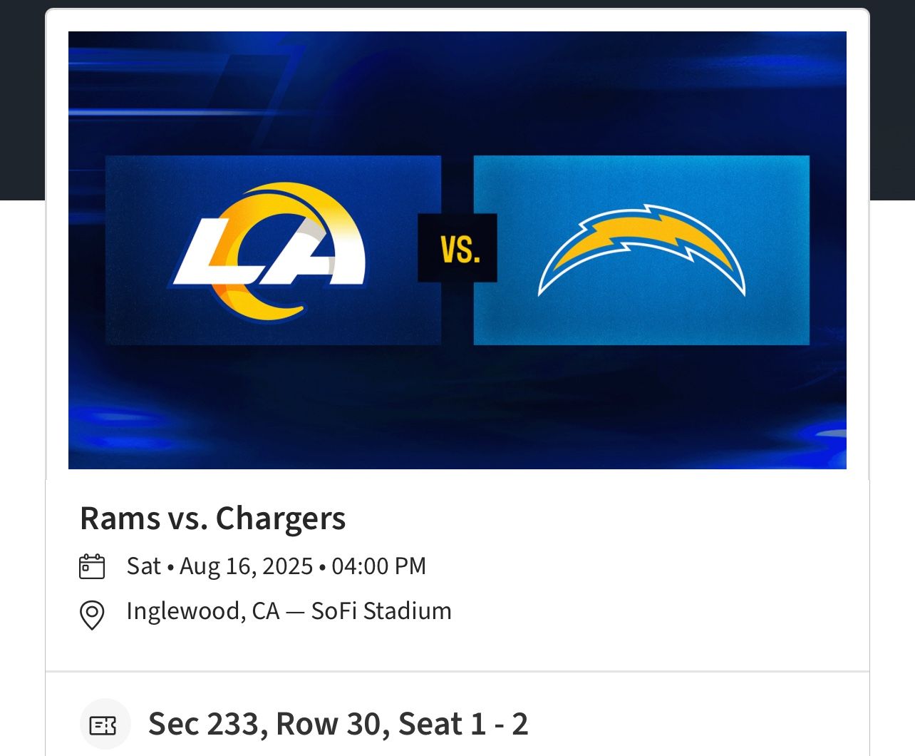rams vs chargers
