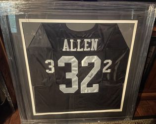 Marcus Allen Signed Framed Jersey