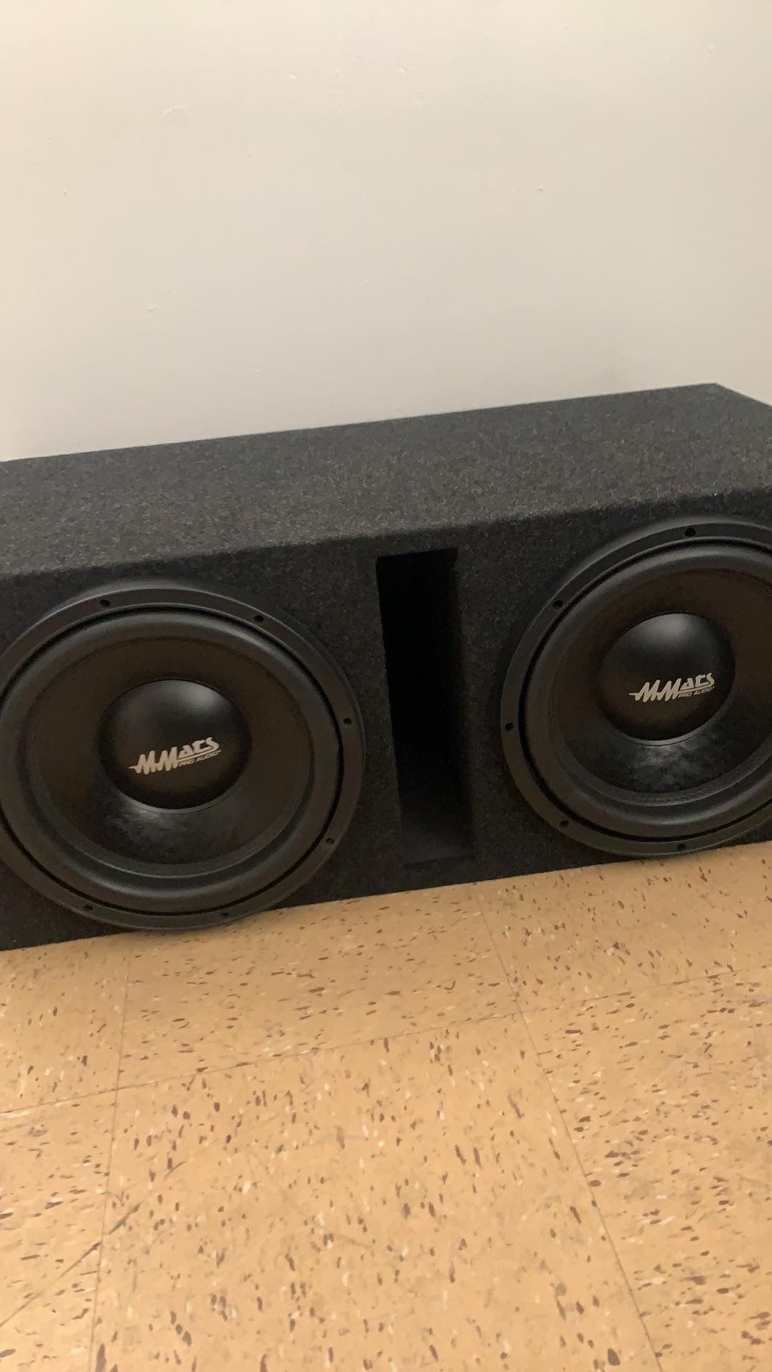 Two 12” Matts speakers