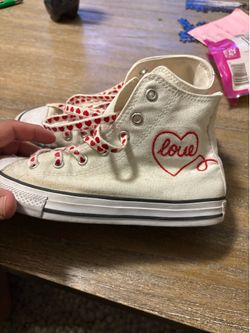 Converse all Star Chuck Taylor . Made with love . Junior size 3 . $15