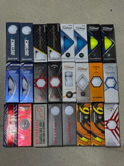 NEW GOLF BALLS TaylorMade Callaway Titleist Srixon Bridgestone Cut