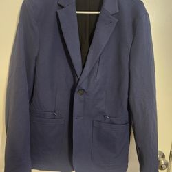 Women's navy blue blazer.