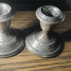 Sterling Silver Candlestick Holders