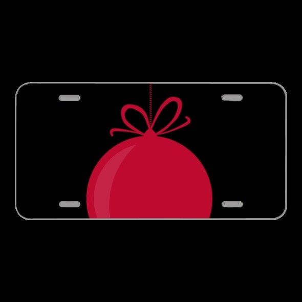 License Plate Novelty Car Front Ball Christmas Ball Christmas