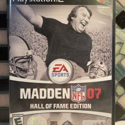 Madden NFL 07: Hall of Fame Edition (Sony PlayStation 2, 2006, PS2)