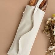 Opened Unused Aplat Baguette Canvas Tote Bag Slung Backpack Organic Cotton