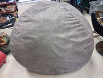 Super large comfy brown bean bag chair Lepouf LLC.