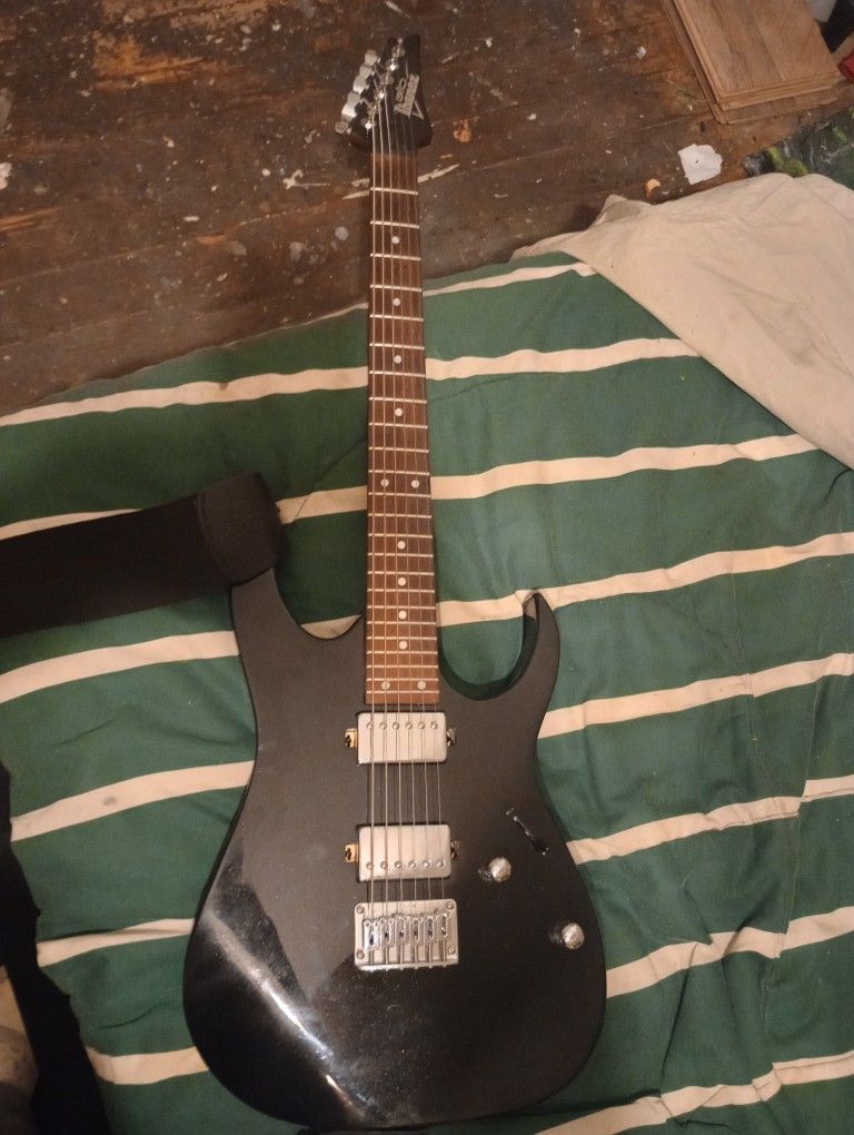 Black Ibanez GIO 6 String Guitar