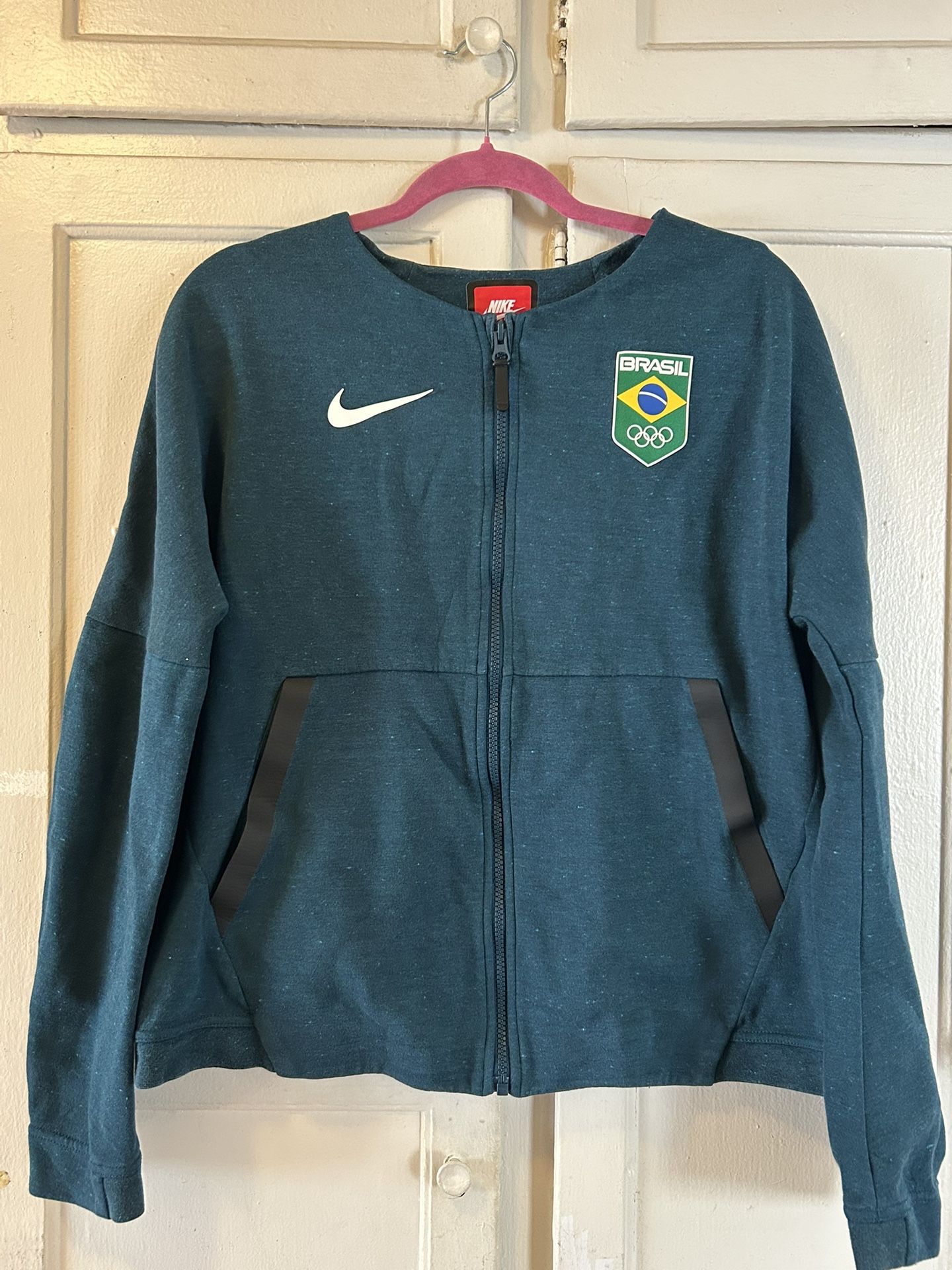 Nike Team Brazil 2016 Rio Olympics Track Jacket Activewear Sz Large