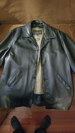 Vintage GUESS! Leather Coat - Sz. XL