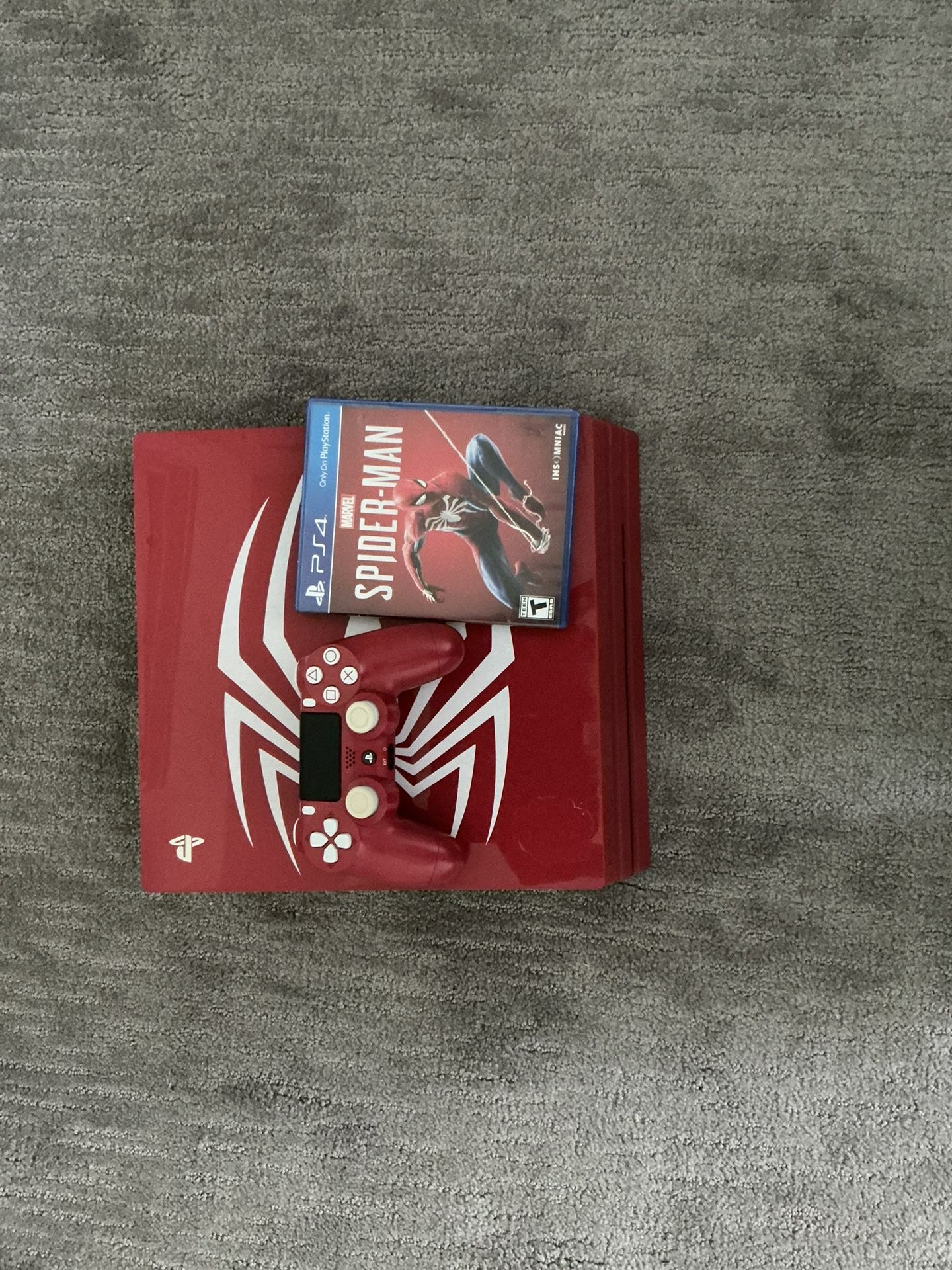 Limited edition Spiderman ps4 pro