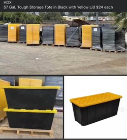 57 Gallon Heavy Duty Storage Bins - $24 Each