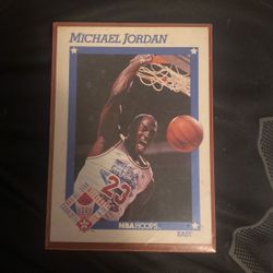 Micheal Jordan NBA Hoops Blue Border 