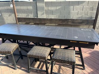 Lakemont 7-Piece Shuffleboard And Outdoor Dining Set