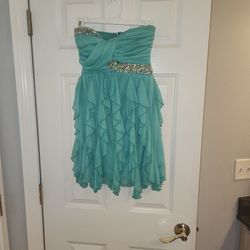 Mint Green Semi Formal Dress 