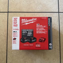 Milwaukee 2pk 6.0 Battery Kit With Charger