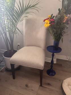 Formal upholstered chairs. Set of 2