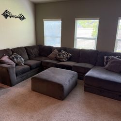 Large Brown Sectional