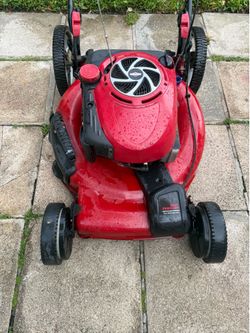Lawn mower craftsman start right up very good condition front wheel drive self propelled work great