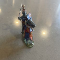 The Black prince on horseback toy figurine