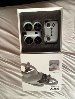 Sky pillar drone with camera