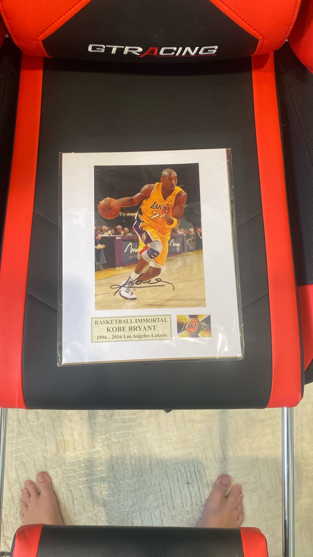 kobe signed poster