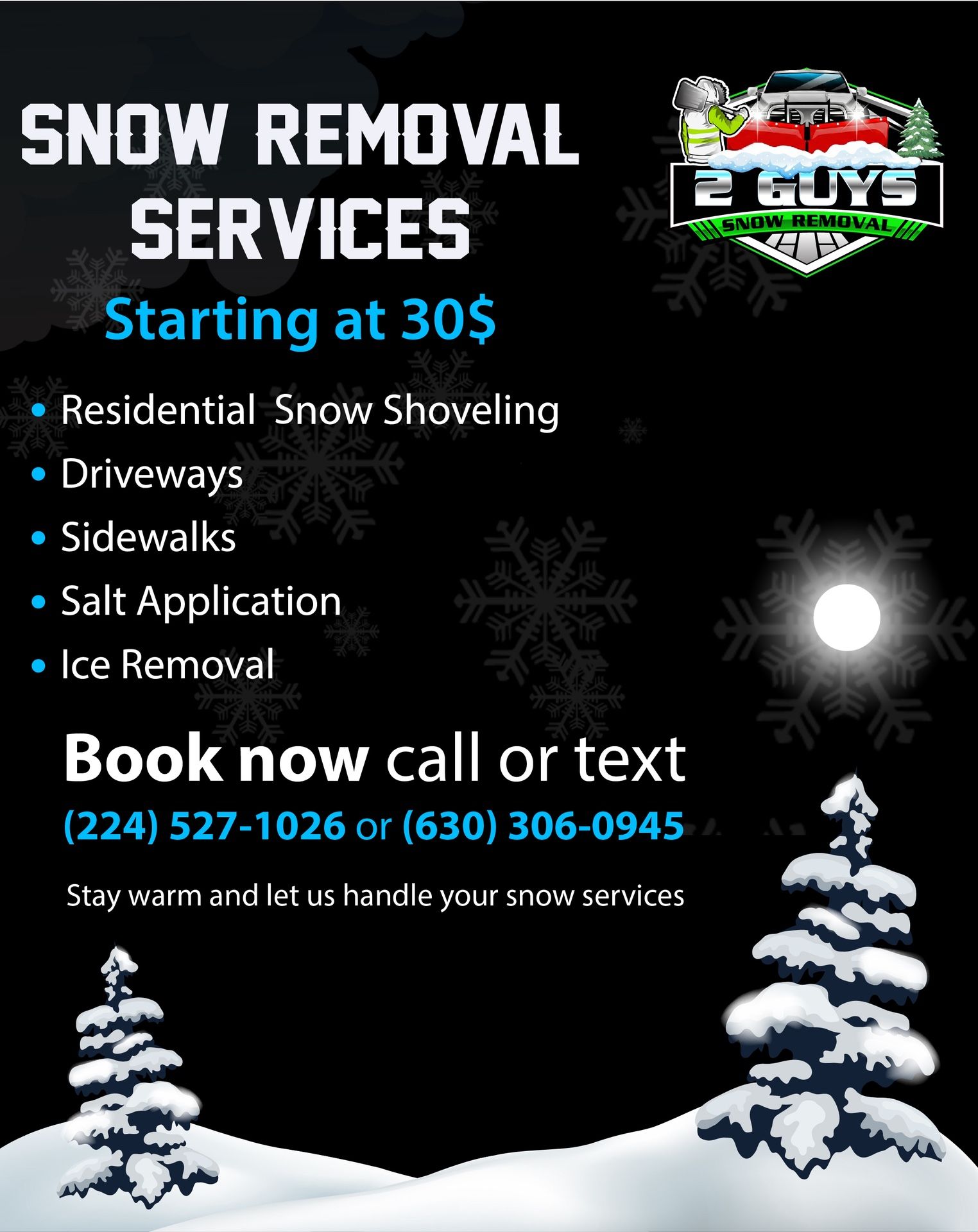 Snow Shoveling.  Bensenville Addison Woodddale Elmhurst