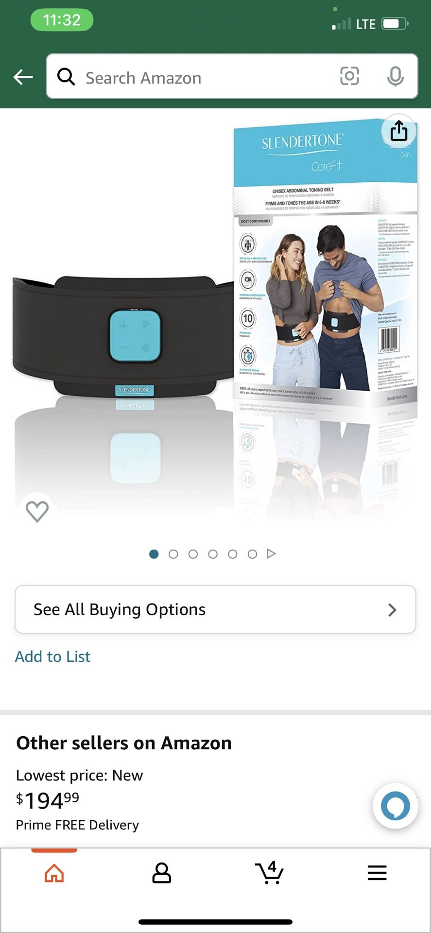 Slendertone CoreFit Abdominal Toning Belt