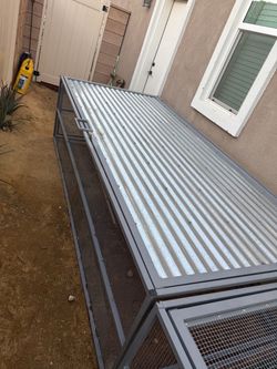 Large Outdoor Metal Wire Animal Enclosure / Dog Cage