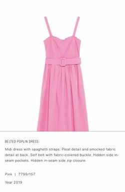 Belted Poplin Dress