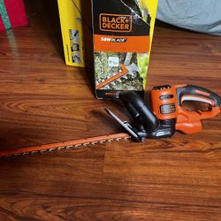 BLACK+DECKER 20 in. 3.8 AMP Corded Dual Action Electric Hedge Trimmer with Saw Blade Tip Store price $80.00 + tax  My price $40 total 