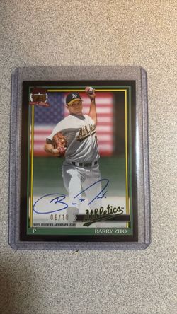 Barry Zito Black Foil on Card Autograph/10 SSP 🔥