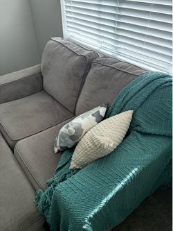 Loveseat 61” x 37” with ottoman 35 x33