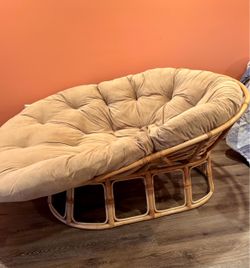 Double Papasan Chair with Cushion